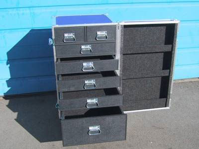 High Durability Aluminum Tool Trolley Case Water Resistant With Wheels Or Rolls