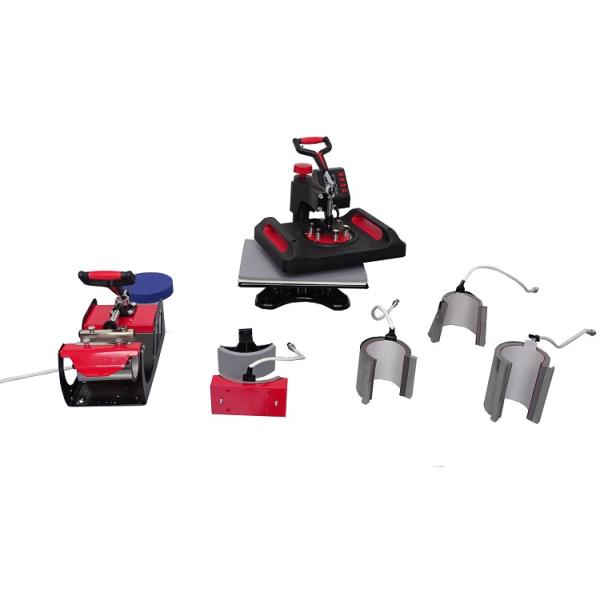 Semi автоматическая футболка 5 в 1 комбинированной машине прессы жары