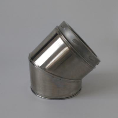 Twin Wall 6 Inch Twist Lock Insulated 45 Degree Bend For Fireplace Chimney System