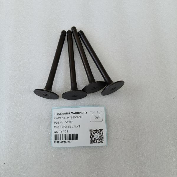 Hyunsang pièces de l'excavatrice de l'entrée et des vannes d'échappement pour le moteur V2203
