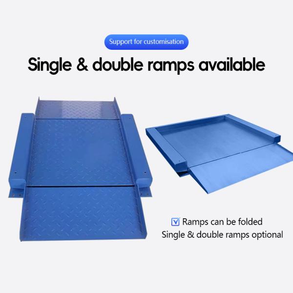 Industrial Carbon Steel Platform Scale 1.5m x 1.5m Ultra Low with Double Folded Ramp