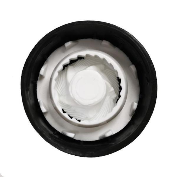 Black Glass Jar 110mm 94g 60ml Plastic Salt Grinder