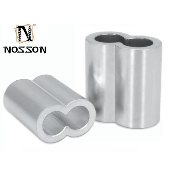 100bag Fishing Line Accessories In Tube Wire Connector Pipe Crimp Sleeves Connector oval Aluminum Crimps Sleeve for m10