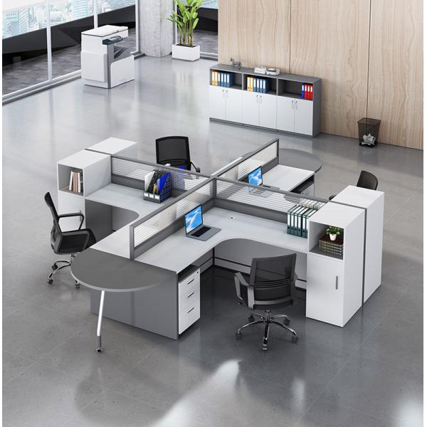 Алюминиевая рамка панель / ткань / стальная офисный стол и кресло комбинация