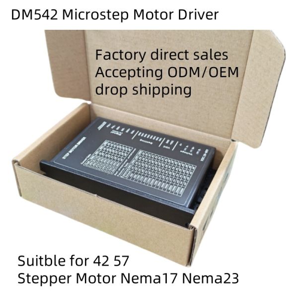 DM542 P542 Open Loop 20-50V DC 1-4.2A Pulse Microstep Stepper Motor Driver Suitble For Controller 42 57 Stepper Motor Nema17 Nema23