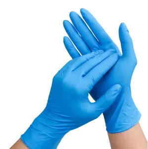 Oil Resistance Cleanroom Nitrile Gloves , Chemical Corrosion Resistance, Low