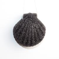 Éponge de visage de charbon de bois de bambou de forme de feston de BSCI konjac pour la peau sensible