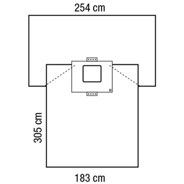 ETO Sterile Dark Blue Disposable Medical Drapes For C Section