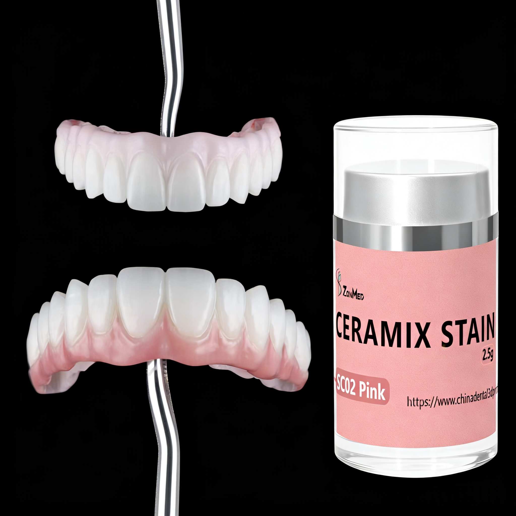 Ceramic Stain Brush Application Dental Ceramic Glaze Without Phosphor Ideal For Creating Smooth And Natural Dental Prosthetics