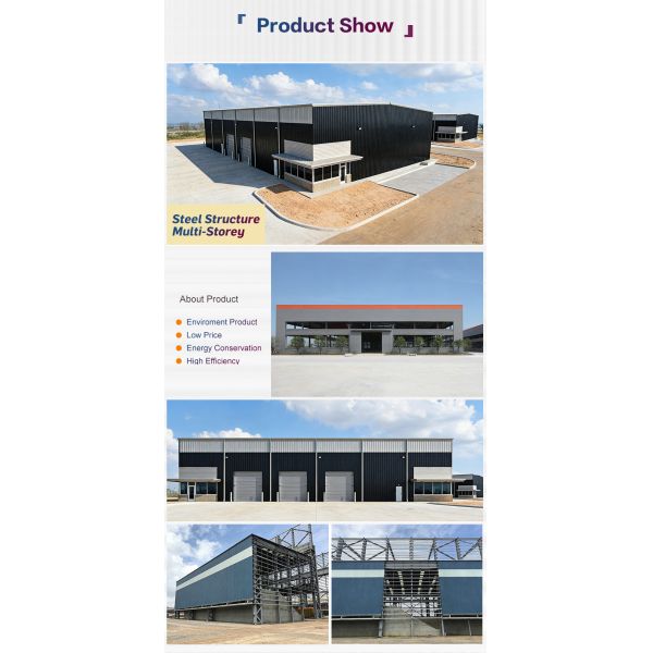 Customized Multi-storey Steel Structure Building Prefabricated Commercial Office Building