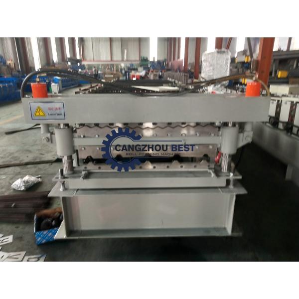 Double Layer Profile Steel Roofing Sheet Roll Forming Machine 70mm Shaft Dia