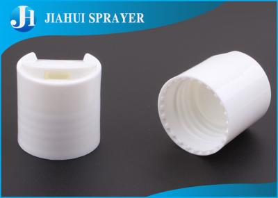 28-410 White Plastic Flip Top Caps , Durable Plastic Dispensing Caps PP Material