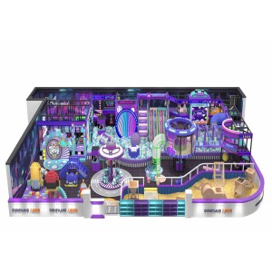 Futuristic Neon Space Theme Custom Indoor Playground Multi Sensory Gameplay for