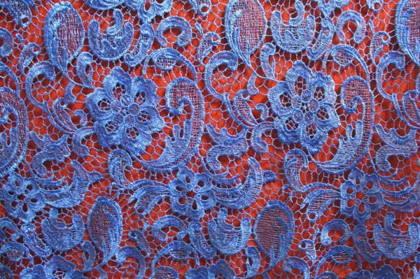 Garment Accessories Chemical Lace Fabric  Water Soluble lace fabric in Different  Color