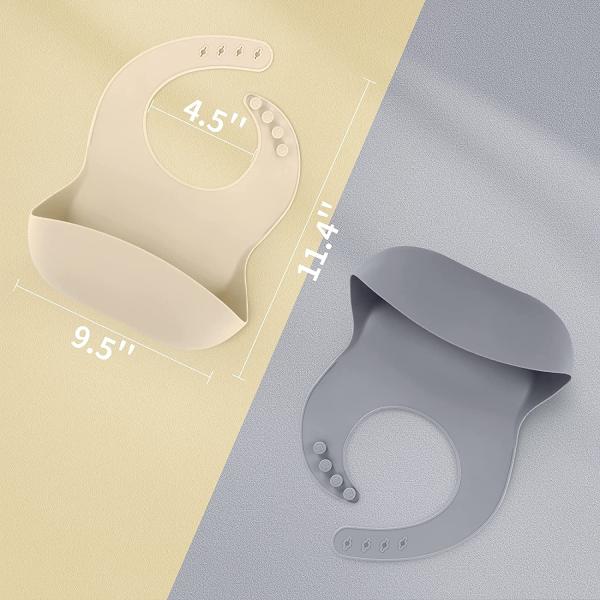 BPA Free No Harmful Food Grade Silicone Baby Feeding Napkin Safe In Boiling Water