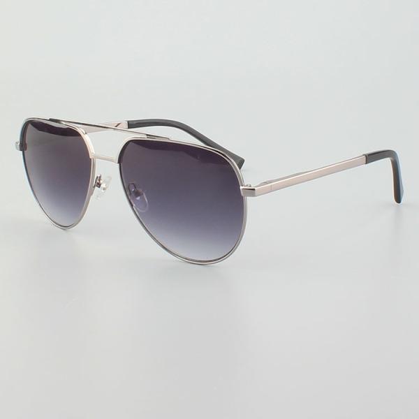 Unisex Polarized Lens Double Bridges Metal Frame Sunglasses