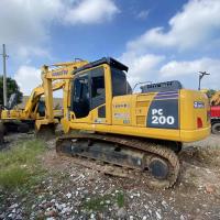 PC 200 Excavateurs à rampe Komatsu utilisés Poids de fonctionnement 23,6 tonnes Pour les travaux de construction