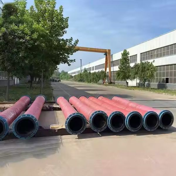 6 Inch NBR Flexible Dredging Rubber Hose With Threaded Union For Dredging