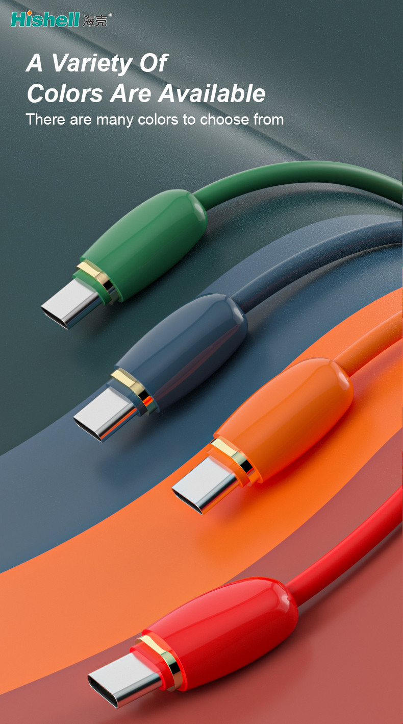 Провод заряжателя сотового телефона Hishell Antiwear, Multicolor мобильный кабель передачи данных