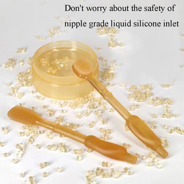 Baby Toothbrush Baby Toothbrush Oral Cleaning Toothbrush Soft Fur Tongue Coating Toothbrush