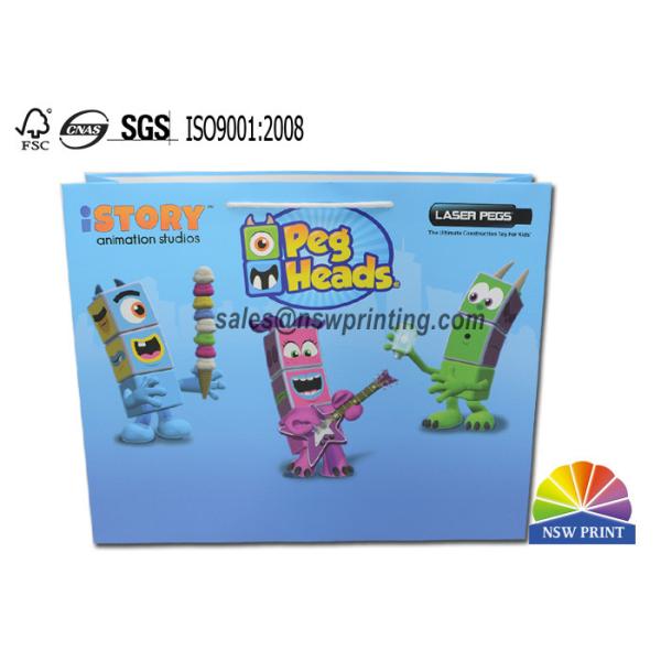 Изготовленный на заказ Ресиклабле бумажный мешок бумаги искусства 210г красочный для подарков игрушек детей