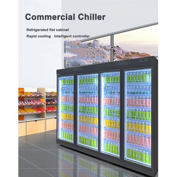 5 слоев охладителя коммерчески двери холодильника напитка стеклянной чистосердечного для магазина розничной торговли