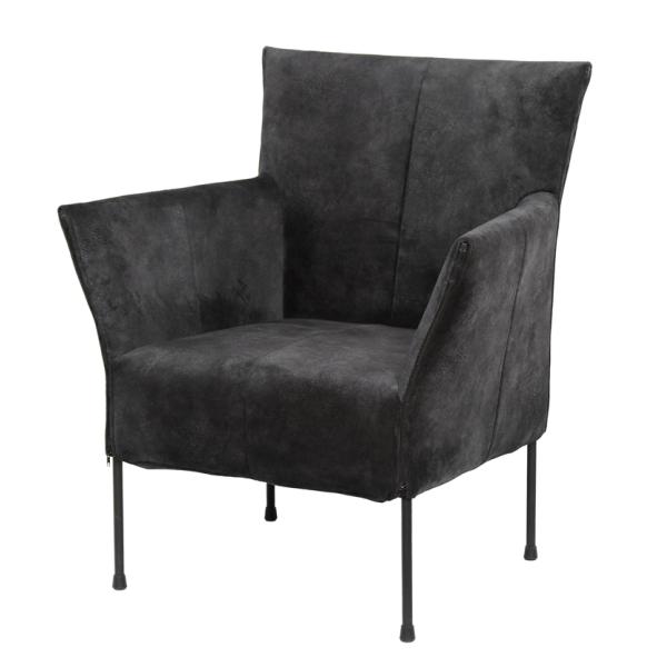 Современный мягкий акцент ручной стул стабильная структура с металлической рамой Dc-7383