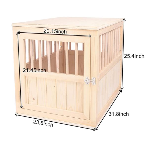 Portable Insulated Wooden Pet House Crate Outdoor Easy Assembled