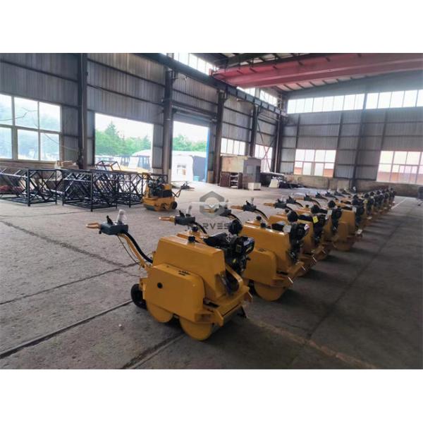 800kg Hydraulic Walk Behind Double Drum Mini vibratory Road Roller