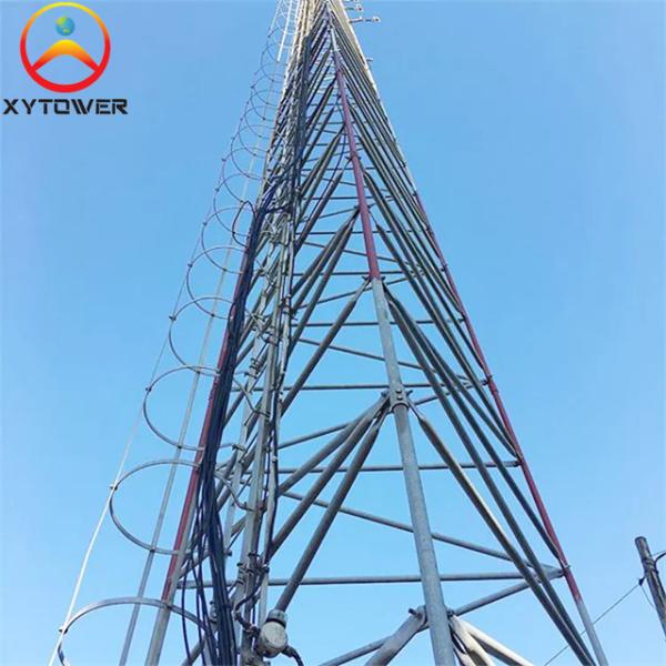 Factory Customized 60M 3 Legged Tubular Steel Self Supporting Cell Phone Telecommunication Towers