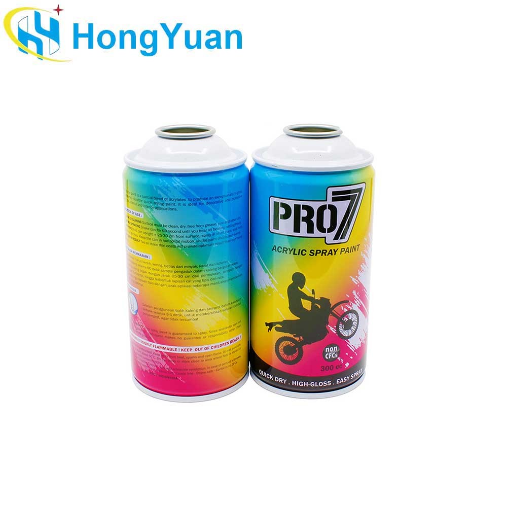 45mm Empty Tin Can Tinplate Aerosol Container for Personal Care Deodorant Neck-in Type