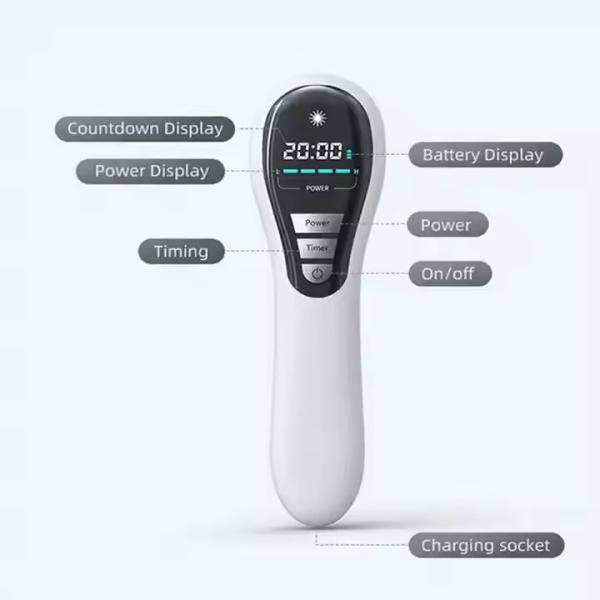 Durable Aluminium Handheld Infrared Red Light Therapy Device for Pain Relief Low-Level Laser Healthcare Apparatus