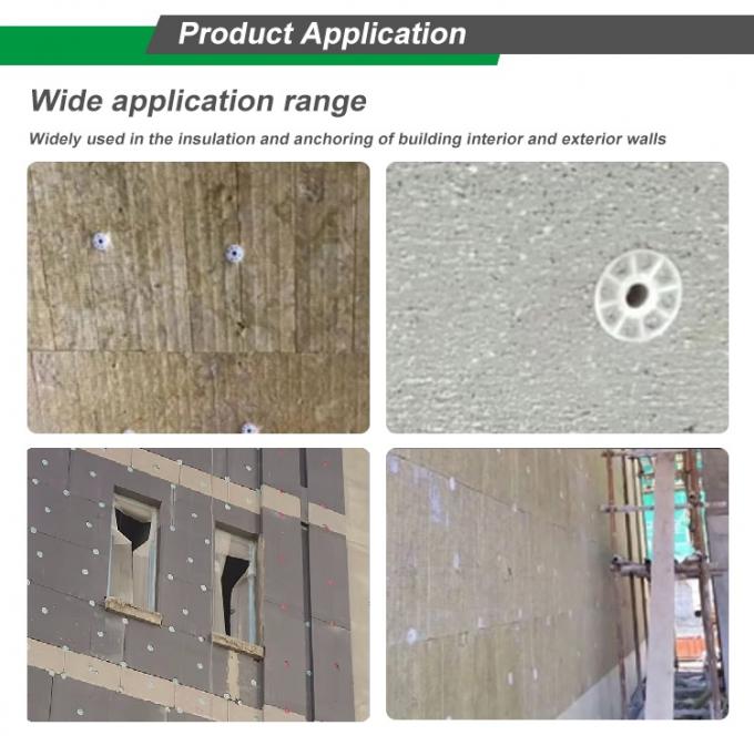 60mm*150mm Integrated Plastic Disc Thermal Insulation Nails For Fixing Exterior Wall Rock Wool And Extruded Polystyrene Boards