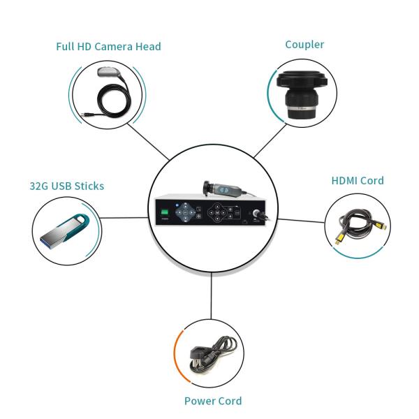 Four Image Video Camera Endoscopy System For ENT With Effective Pixels 1945 H  X 1109 V
