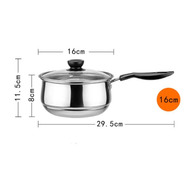 High Quality Stainless Steel Sauce Pan Milk Pot Soup & Stock Pots Set With Steamers