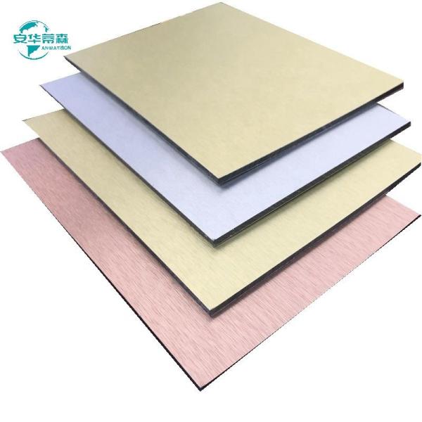 Modern 2440mm Brushed Aluminum Composite Panel Facade With 1220mm