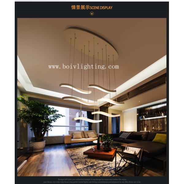 LED Hanging Lamp With Line Bwautiful Single  1000*90*1200MM White Color