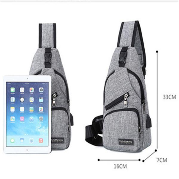 Leisure Sling Body Bag Canvas Waterproof Sling Backpacks  Large Capacity