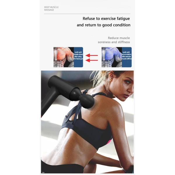 Ручной массажный пистолет ODM с ЖК-дисплеем для глубокого массажа мышечной ткани