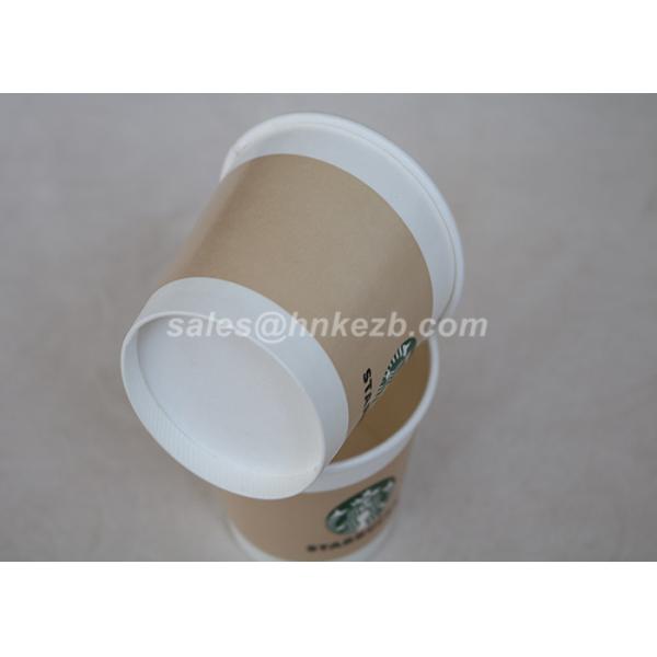 Personalized Custom Print Yogurt Cups , Paper Ice Cream Containers With Lids 16oz