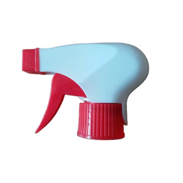 Red White Color Plastic Trigger Sprayer 28mm For Garden Cleaning Washing Bottle