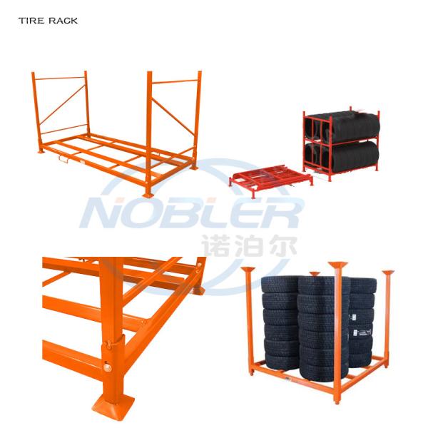 Подгонянный сверхмощный Stackable складывая шкаф хранения запасной шины тележки для склада