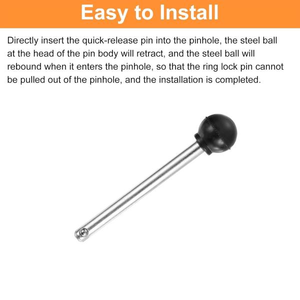 High Precision Quick Release Pin with Round Knob for Easy to Use Applications