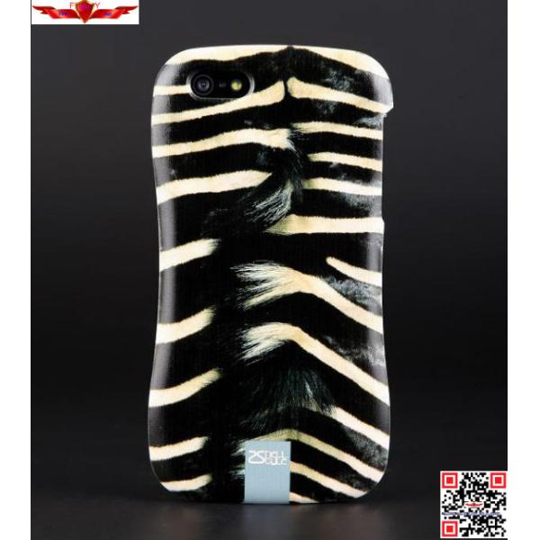 New 3D Printing Animal Skin Zinc Alloy Bumper With PC Back Cover Cases For Iphone 5 5S