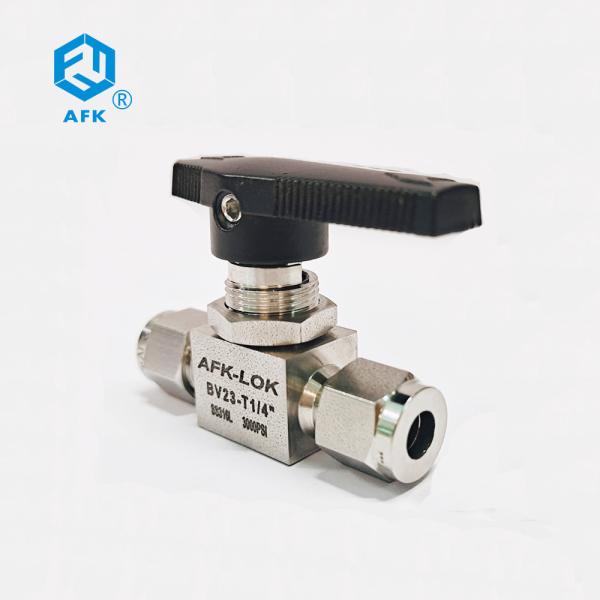 1/4 Ferrule Stainless Steel Ball Valve 3000psi High Pressure BSPT NPT Female
