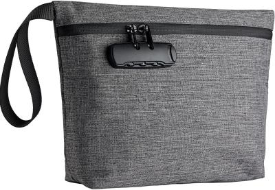 Money Bag with Lock, Lockable Bank Bag, Money Bag for Cash, Waterproof Bag for Cash With Zipper, for Cash, Cellphone