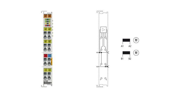 EL7332 Beckhoff  EtherCAT Terminal 2-channel Motion Interface, DC Motor, 24 V DC, 1 A