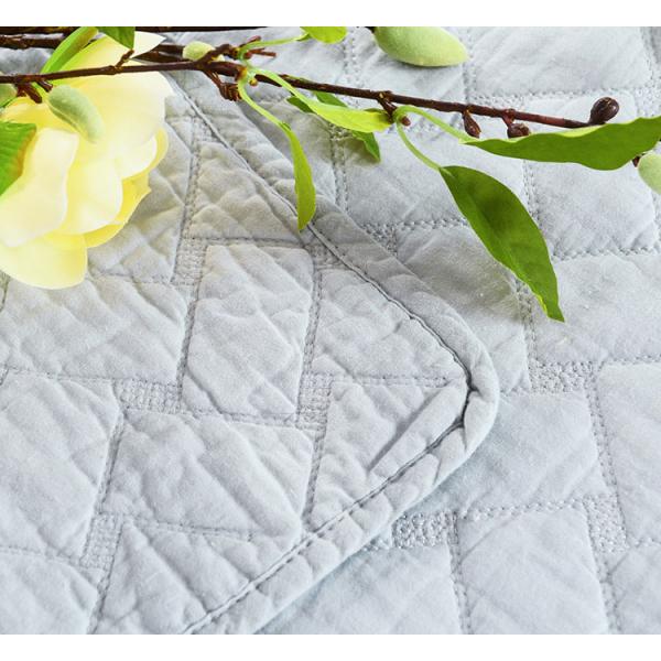 Home 3pcs Twin Size Bedding Sets  Geometric Pattern 100% Cotton Embroidered