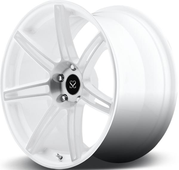 For Ferrari 5x114.3 White Machine Face 18 19 20 21 22 Inch 1-PC Forged Alloy Custom Wheels