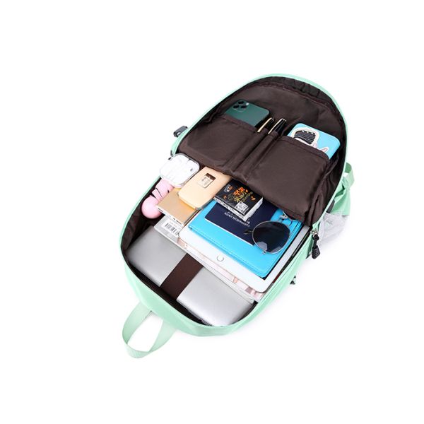 Soekidy Teen Girls Canvas Lightweight School Backpack Nylon Material Waterproof